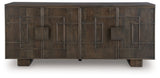 Cato - Dark Brown - Accent Cabinet