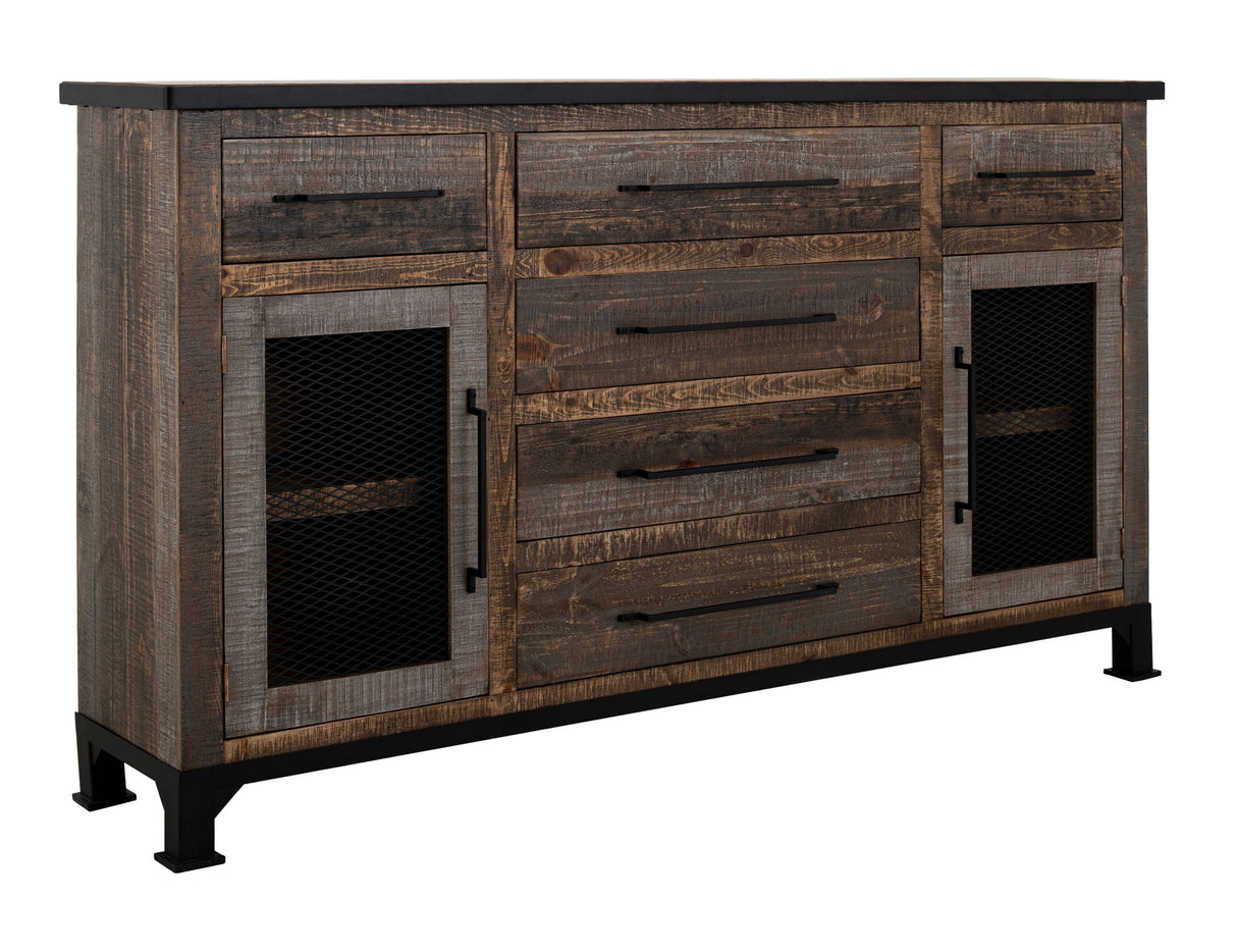 Antique Gray - Buffet - Gray / Brown