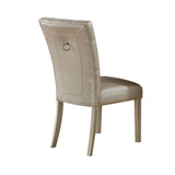 Voeville II - Side Chair (Set of 2) - Platinum - PU & Platinum