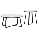 Hugo - Faux Marble Coffee Table Set