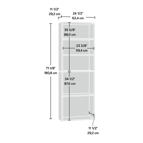 Beginnings 5-Shelf Bookcase Brc