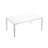 Outdoor Patio Dining Table With Tapered Feet & Umbrella Hole
