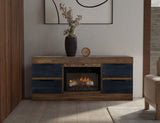 Tuxedo - 70" Fireplace - Dark Brown