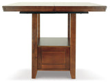 Ralene - Medium Brown - Rectangular Dining Room Counter Extension Table