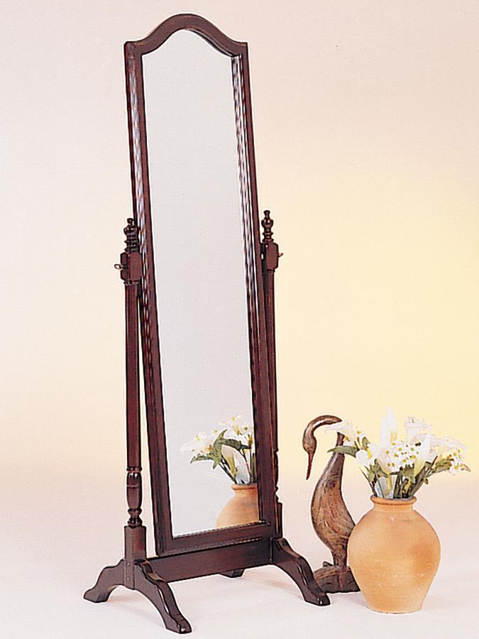 Cabot - Rectangular Cheval Mirror with Arched Top