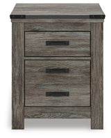 Frandern - Gray - Two Drawer Night Stand