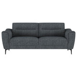 Nolan - Upholstered Sloped Track Arm Sofa - Charcoal