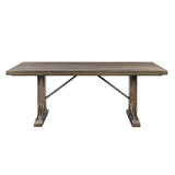 Raphaela - Dining Table - Weathered Cherry Finish