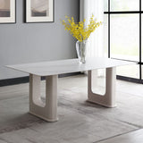 Kalam - Dining Table - Ceramic Top & Beige Finish