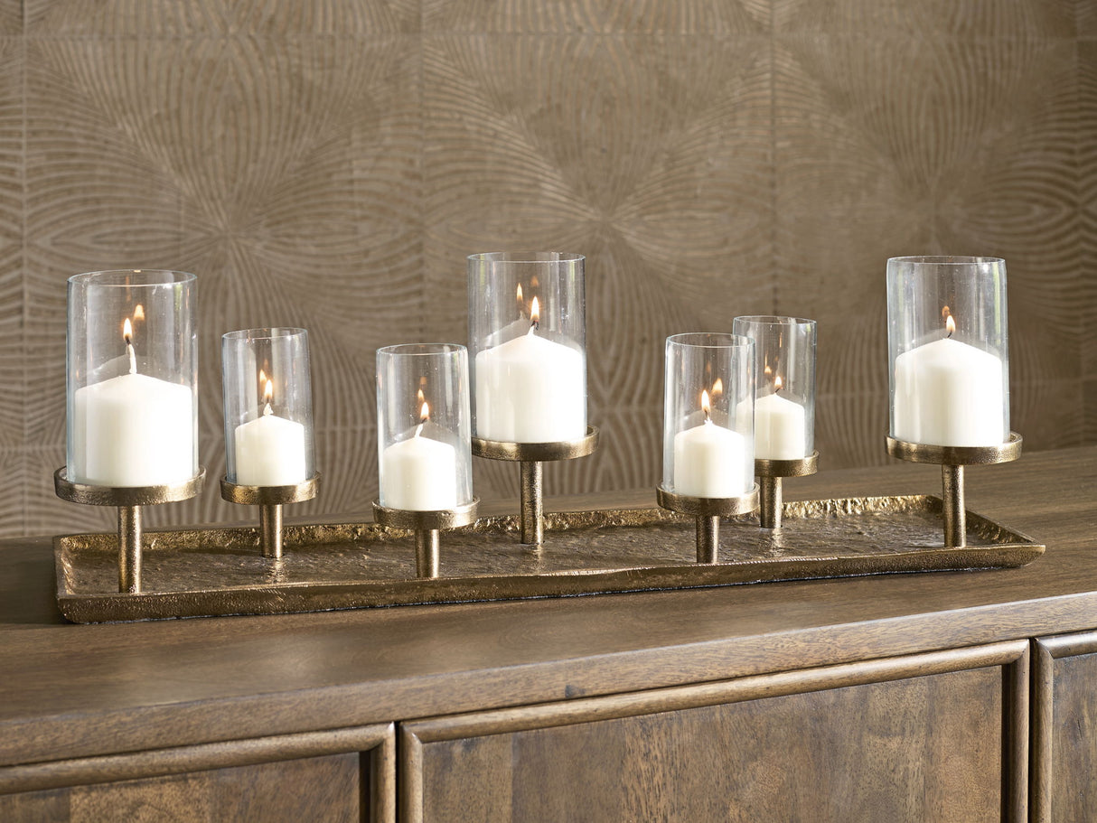 Wallmond - Antique Brass Finish - Candle Holder
