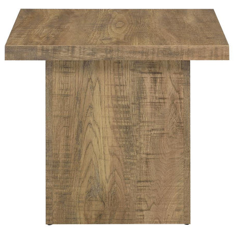 Devar - Square Engineered Wood End Table - Mango