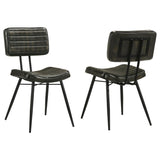 Misty - Leather Upholstered Dining Chair (Set of 2) - Espresso