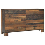 Sidney - 6-Drawer Dresser - Rustic Pine