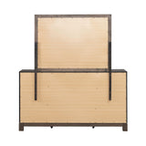 Modern Edge - Dresser & Mirror - Brown