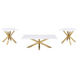 Visalia - Faux Marble Coffee Table Set