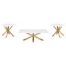 Visalia - Faux Marble Coffee Table Set