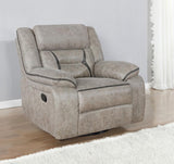 Greer - Upholstered Swivel Glider Recliner Chair
