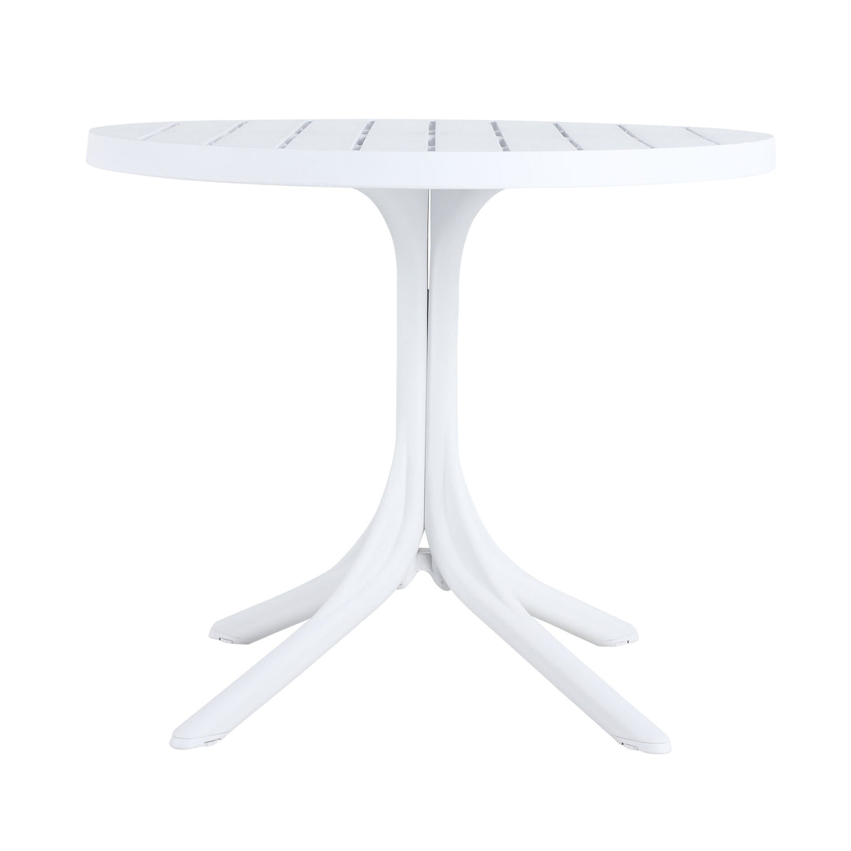 Modern Round Table, Waterproof, UV Resistant And Durable - White