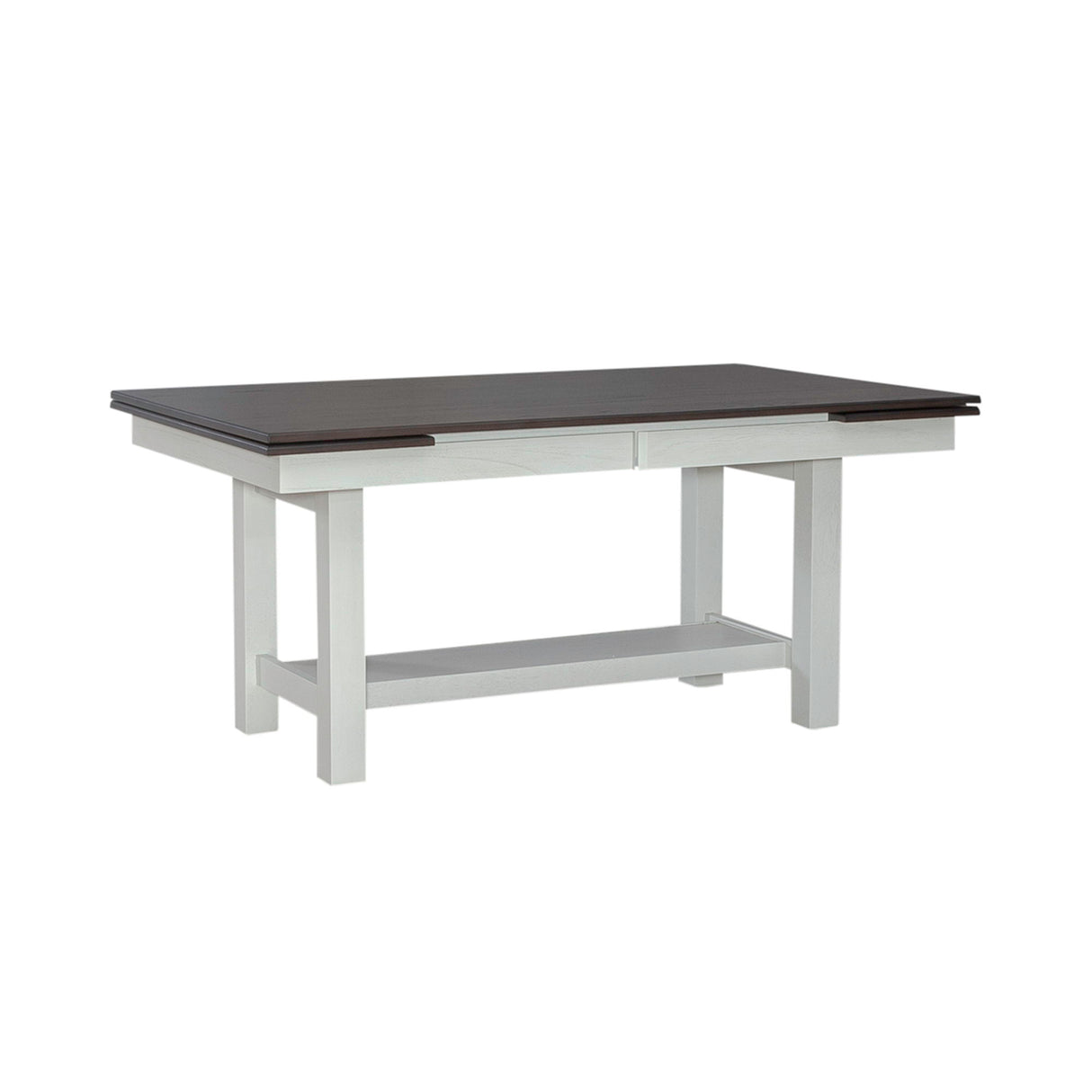 Brook Bay - Trestle Table - White & Brown