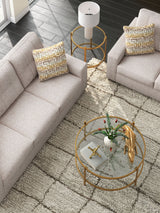 Pearlox - Gold - Occasional Table Set (Set of 3)