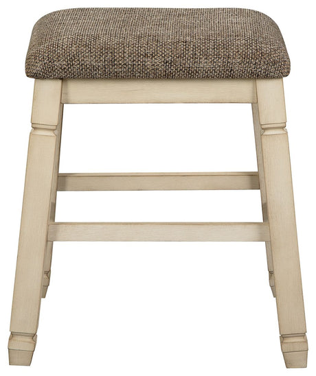 Bolanburg - Beige - Upholstered Stool (Set of 2)