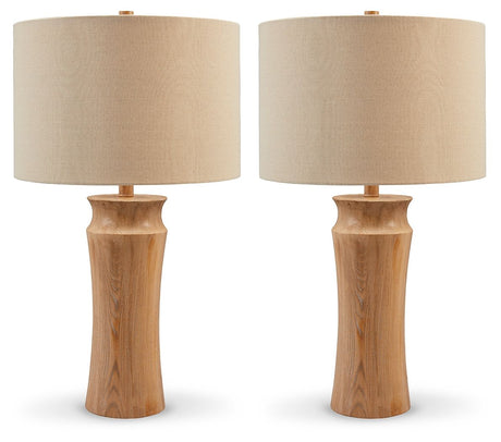 Orensboro - Brown - Poly Table Lamp (Set of 2)
