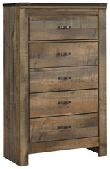 Trinell - Brown - Five Drawer Chest