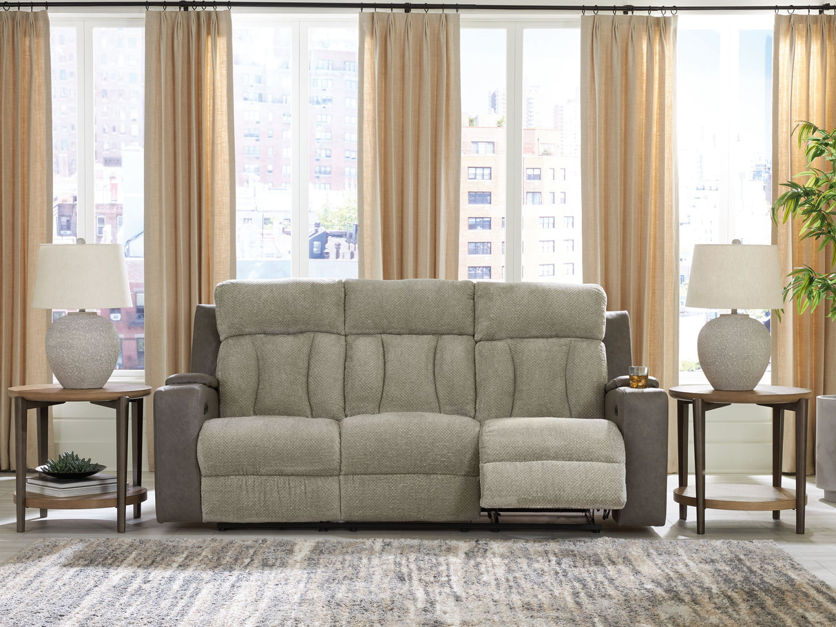 WhipLash - Sisal - Power Reclining Sofa With Adj Headrest