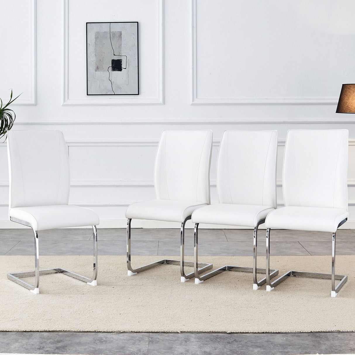 Luxury Simple Arch Chair, High Resilience With Metal Legs