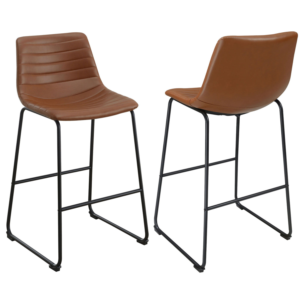 Zuni - Faux Leather Upholstered Bar Chair (Set of 2)