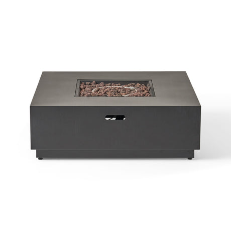 Modern Square Fire Pit With 50,000 Btu