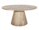 White Balam - Round Dining Table - Ivory White