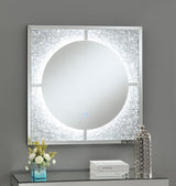 Theresa - LED Wall Mirror - Silver And Black