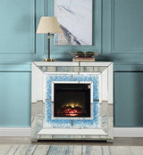 Noralie - Fireplace - Mirrored & Faux Diamonds - 41"