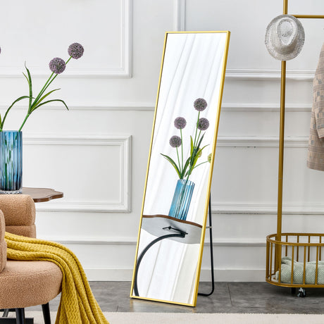 4th Generation Frame Wall Mounted Full Body Mirror For Bathroom And Bedroom - Transparent