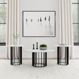 Haven - Round Marble Coffee Table Set