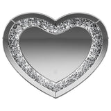 Aiko - Heart Shape Wall Mirror - Silver