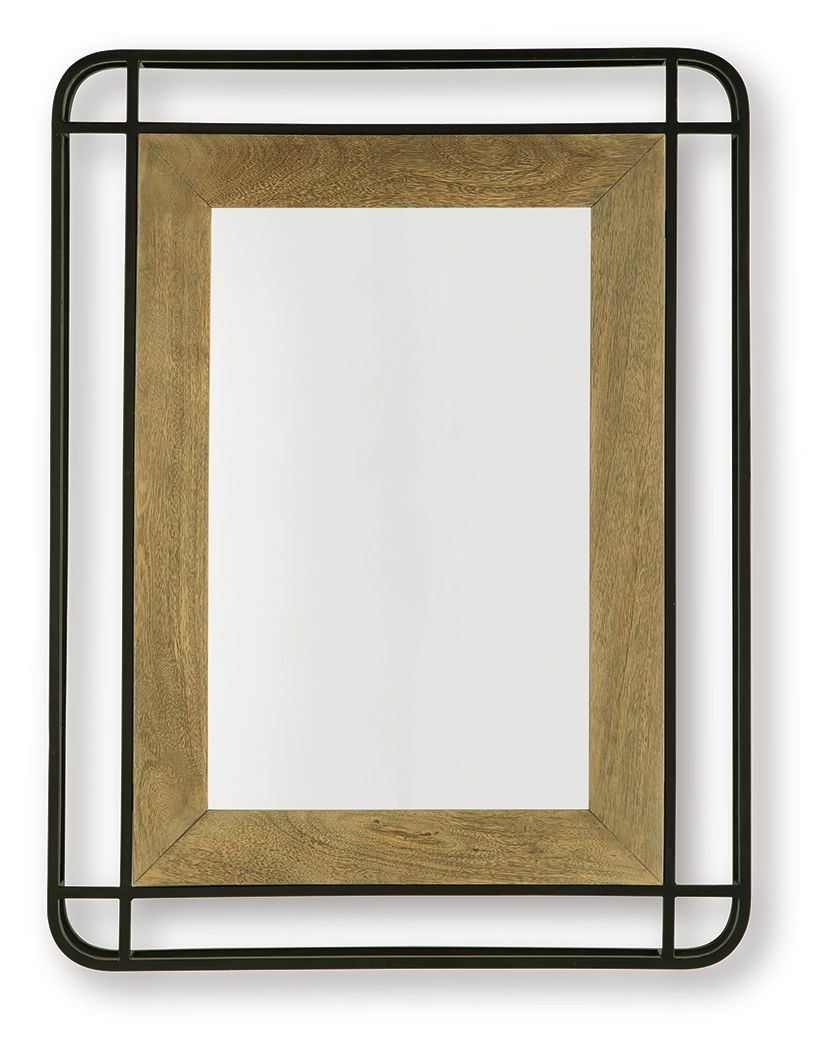 Beelman - Black / Brown - Accent Mirror