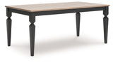 Brenkerton - Grayish Brown / Black - Rectangular Dining Room Table