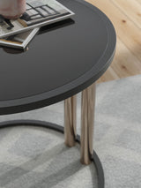 Hannerly - Black / Gold Finish - Occasional Table Set (Set of 3)