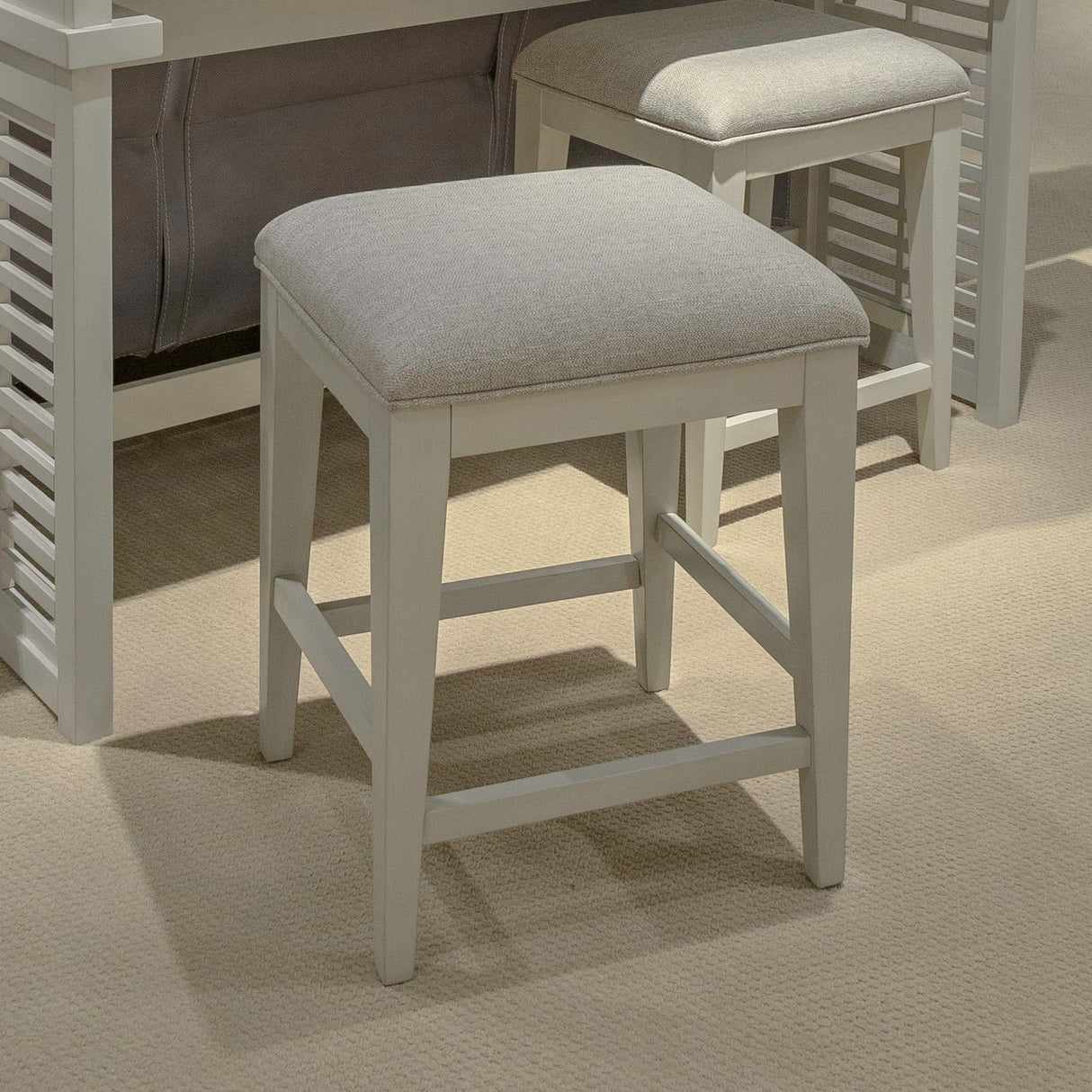 Berkley Square - Upholstered Console Stool (RTA) - Brown