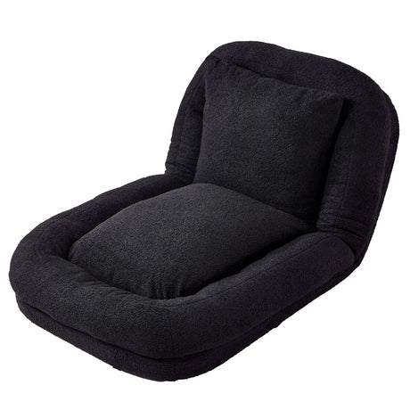Contemporary Folding Sofa Chair With 5 Adjustable Positions For Gaming, Meditation, And Relaxation