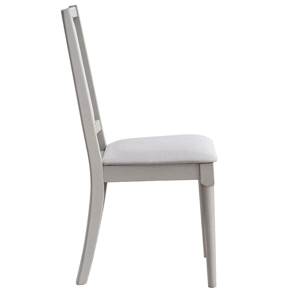 Marta - Side Chair (Set of 2) - Beige Linen & Natural Finish