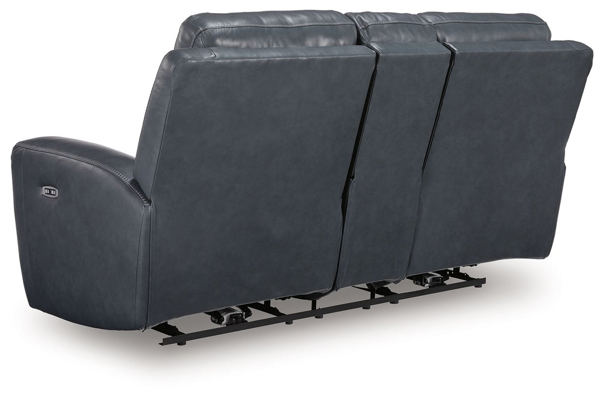 Next Move - Power Reclining Loveseat With Console / Adjustable Headrest