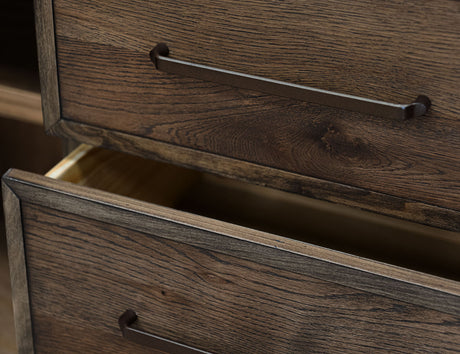 Novus Lodge - Nightstand - Walnut Brown