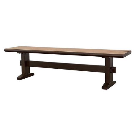 Bexley - Trestle Bench - Natural Honey And Espresso