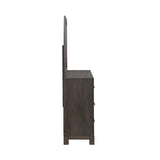 Modern Edge - Dresser & Mirror - Brown