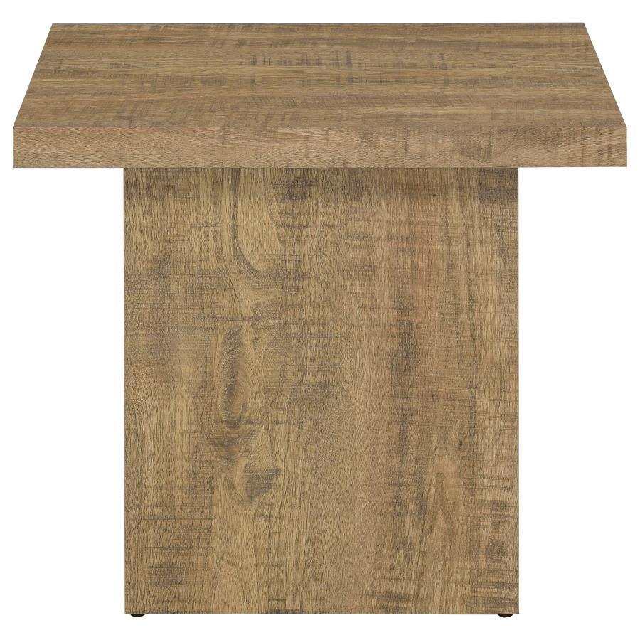 Devar - Square Engineered Wood End Table - Mango