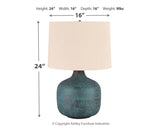 Malthace - Patina - Metal Table Lamp
