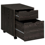 Noorvik - 2-Drawer Mobile File Cabinet - Dark Oak